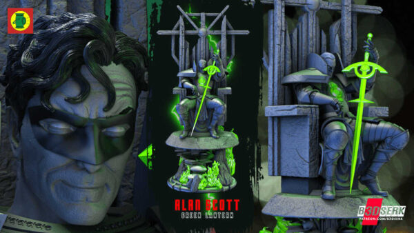 Alan Scott Sculpture 3D Model Figure B3dserk - Image 6