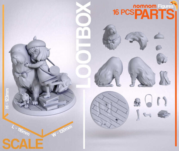 Anya x Bond Diorama 3D Model Figure NomNom - Image 3