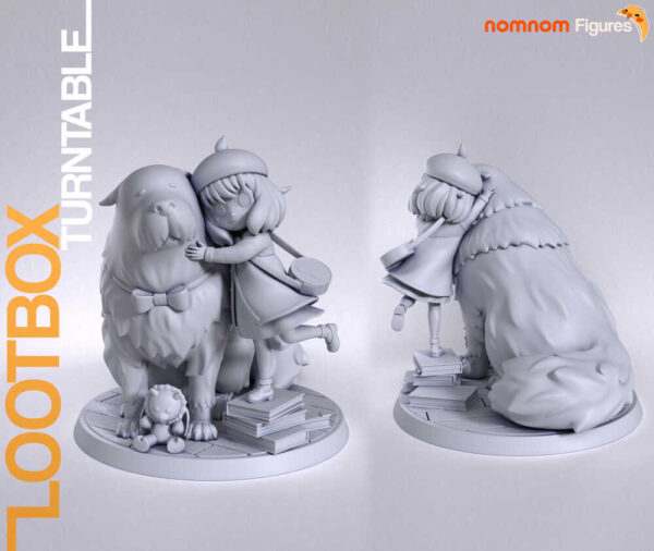 Anya x Bond Diorama 3D Model Figure NomNom - Image 2