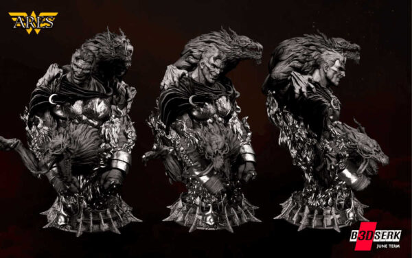 Ares 3D Model Bust B3dserk - Image 2