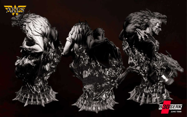 Ares 3D Model Bust B3dserk - Image 3
