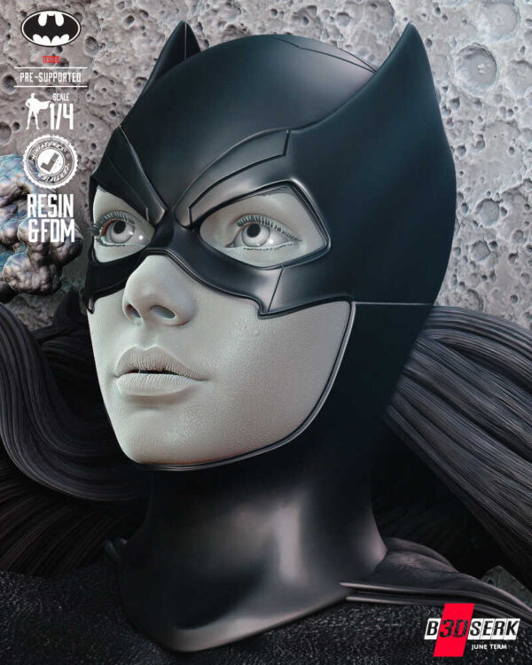 Batgirl 3D Model Bust B3dserk - Image 5