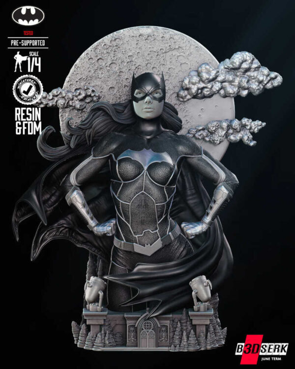 Batgirl 3D Model Bust B3dserk