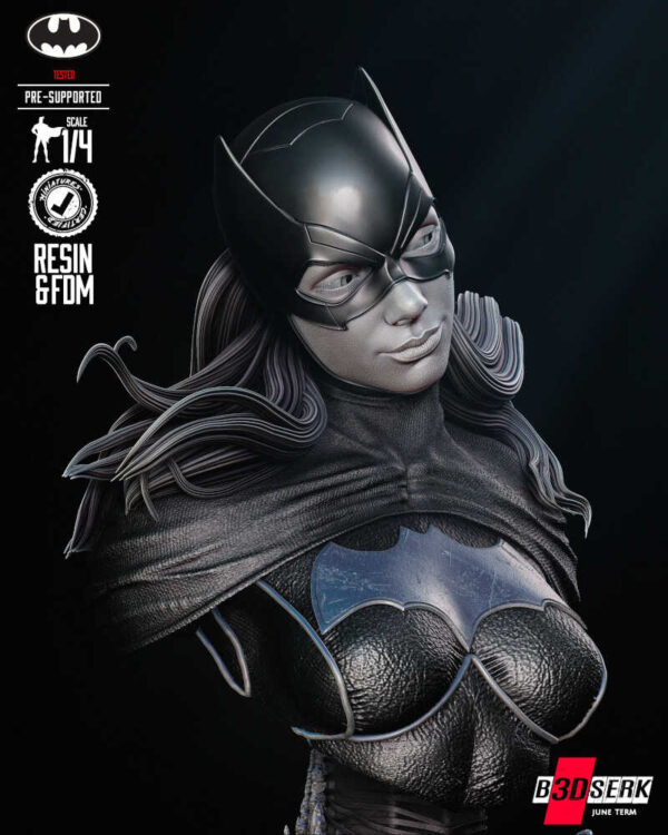 Batgirl Portrait 3D Model Bust B3dserk - Image 3