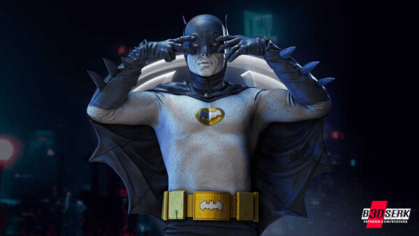 Batman Adam West 3D Model Bust B3dserk - Image 2