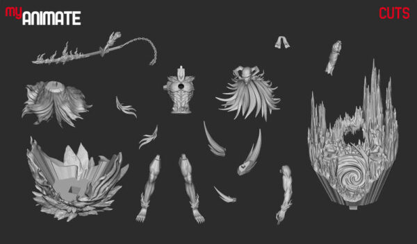 Ichigo Kurosaki Full Hollow 3D Model Figure myAnimate - Image 7