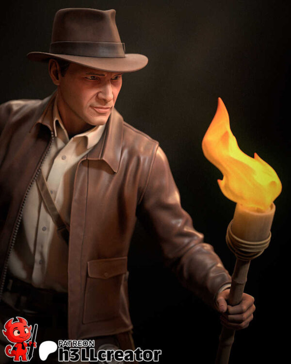 Indiana Jones 3D Model Figure H3llCreator - Image 2