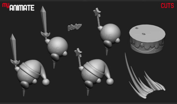 Kirby 3D Model Figure myAnimate - Image 8