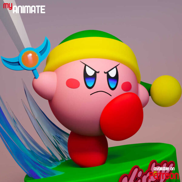 Kirby 3D Model Figure myAnimate
