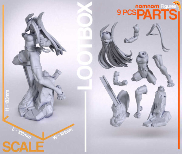 Mirko from My Hero Academia 3D Model Figure NomNom - Image 3
