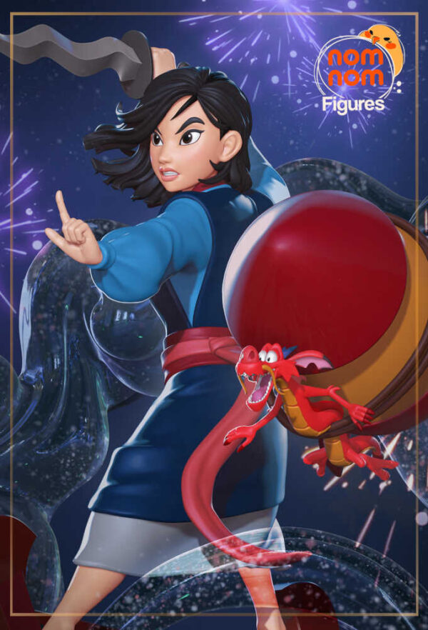 Mulan 3D Model Figure NomNom