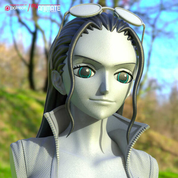 Nico Robin 3D Model Bust myAnimate