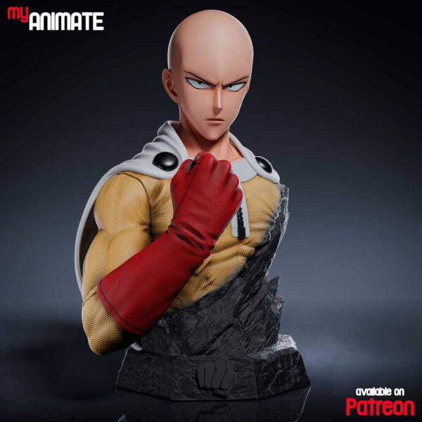 Saitama 3D Model Bust myAnimate - Image 2