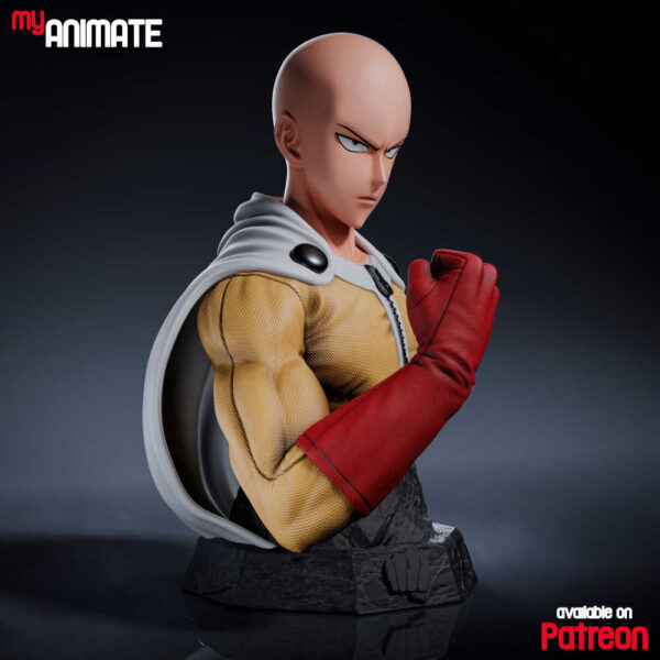 Saitama 3D Model Bust myAnimate - Image 3