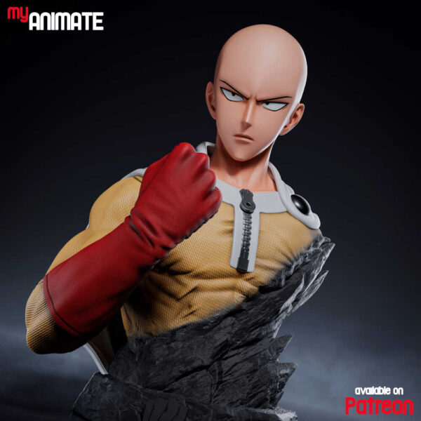 Saitama 3D Model Bust myAnimate - Image 4