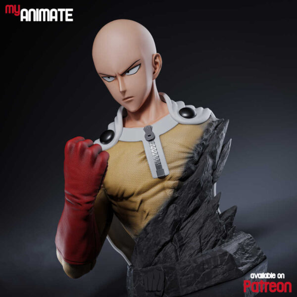 Saitama 3D Model Bust myAnimate - Image 6
