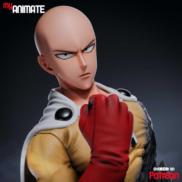 Saitama 3D Model Bust myAnimate