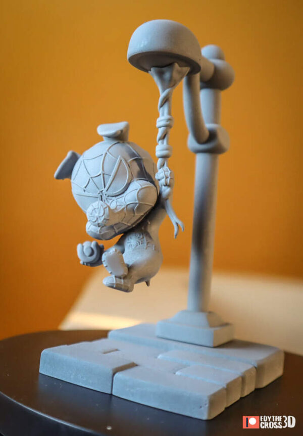Spiderham Peter Porker Chibi 3D Model Figure NomNom - Image 2