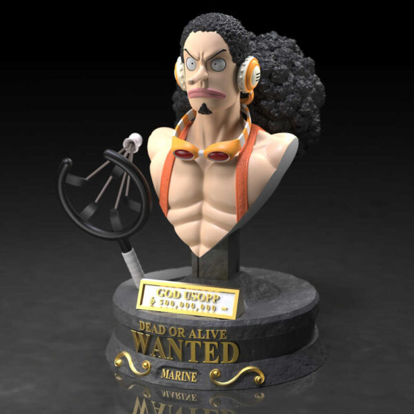 Usopp 3D Model Bust myAnimate