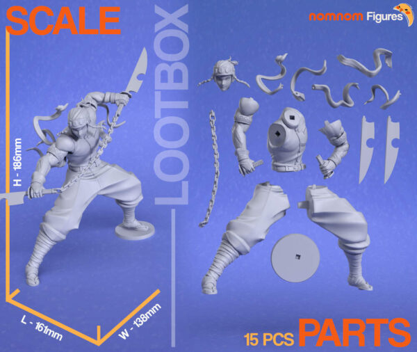 Uzui Tengen 3D Model Figure NomNom - Image 3