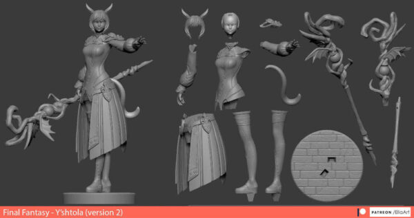 Yshtola 3D Model Figure NomNom - Image 7
