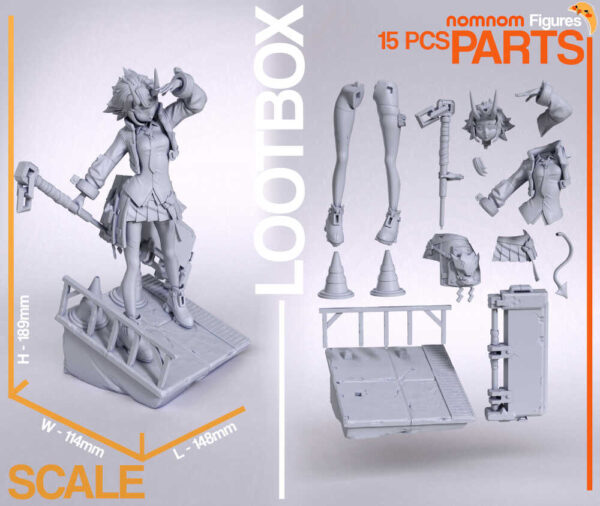 Zenless Zone Zero 3D Model Figure NomNom - Image 3