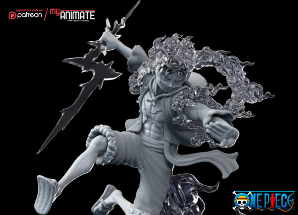 Luffy 3D Model Figure myAnimate