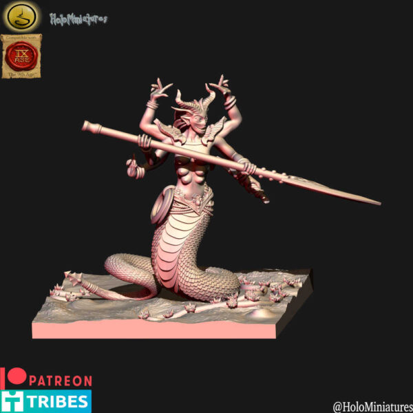 Daemon Of Lust Fiend 3D Miniature HoloMiniatures - Image 2