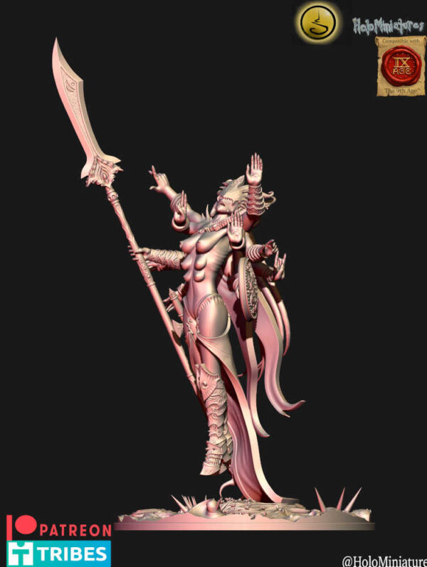 Daemons Of Lust Greater Daemon 3D Miniature HoloMiniatures - Image 4