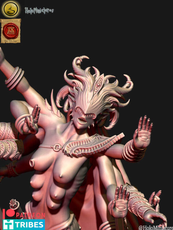 Daemons Of Lust Greater Daemon 3D Miniature HoloMiniatures - Image 3