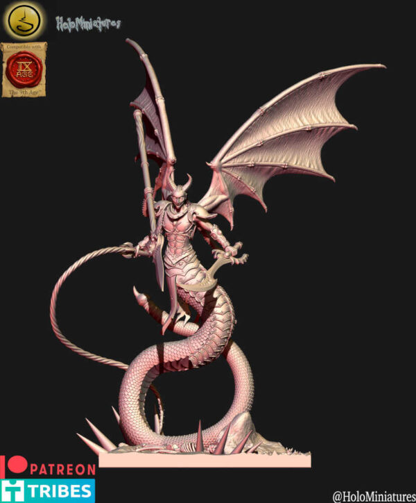 Daemons Of Lust Demon Prince 3D Miniature HoloMiniatures