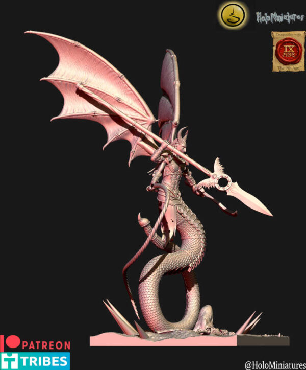 Daemons Of Lust Demon Prince 3D Miniature HoloMiniatures - Image 3