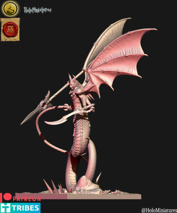 Daemons Of Lust Demon Prince 3D Miniature HoloMiniatures - Image 2
