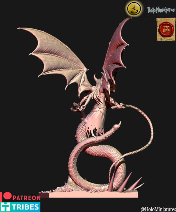 Daemons Of Lust Demon Prince 3D Miniature HoloMiniatures - Image 4