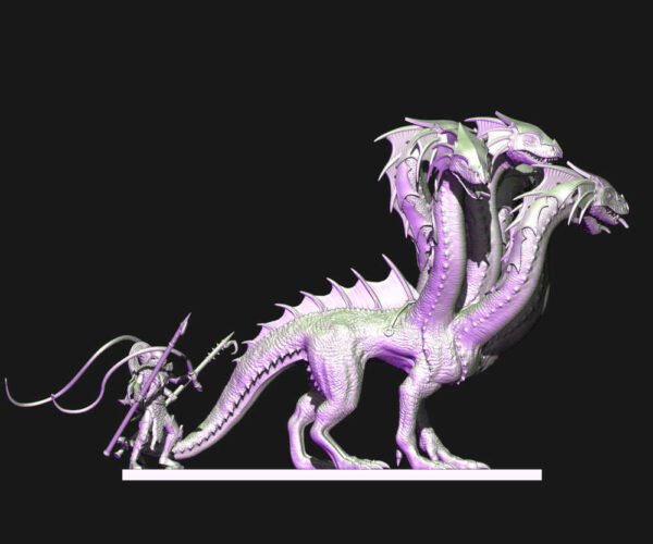 Dark Elves Hydra 3D Miniature HoloMiniatures - Image 4