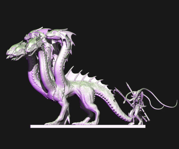 Dark Elves Hydra 3D Miniature HoloMiniatures - Image 5