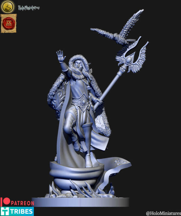 High Elves Mage 3D Miniature HoloMiniatures