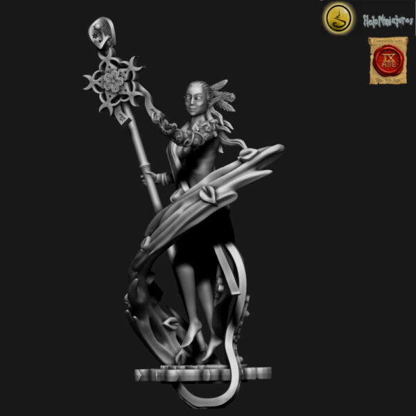 High Elves Mage 3D Miniature HoloMiniatures - Image 4