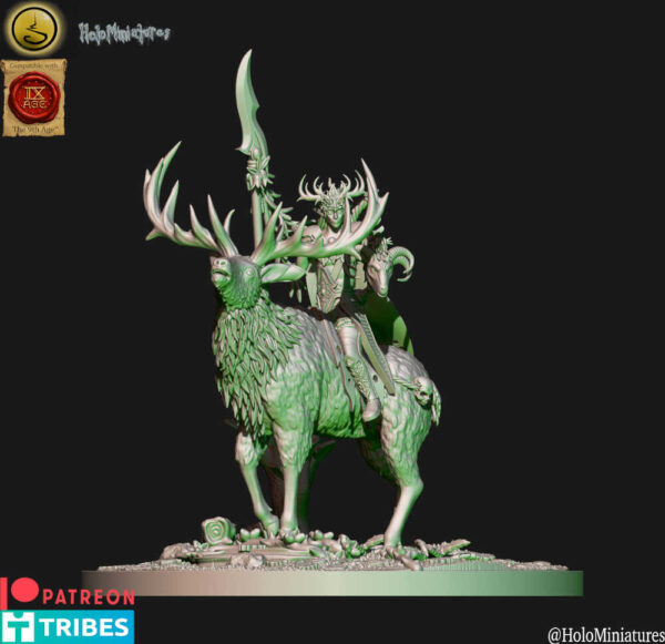 Wood Elves King's Hunters Unit 3D Miniature HoloMiniatures