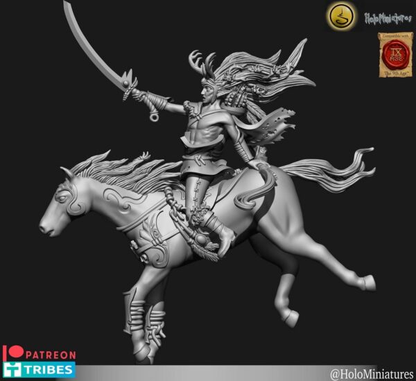 Wood Elves Heat Hunters 3D Miniature HoloMiniature - Image 2