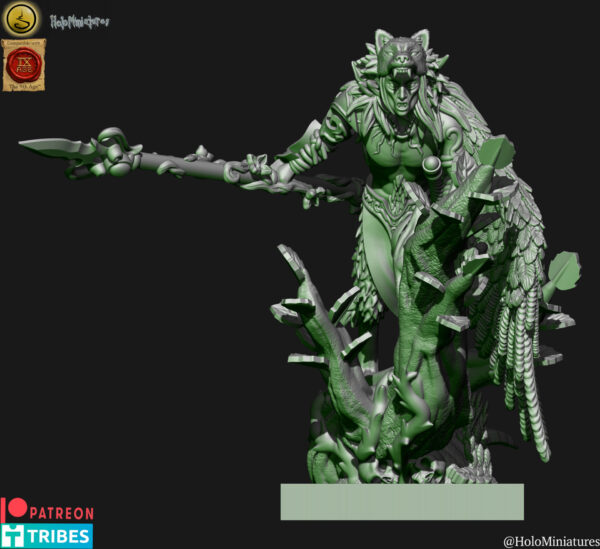 Wood Elves Shapeshifter 3D Miniature HoloMiniatures - Image 4