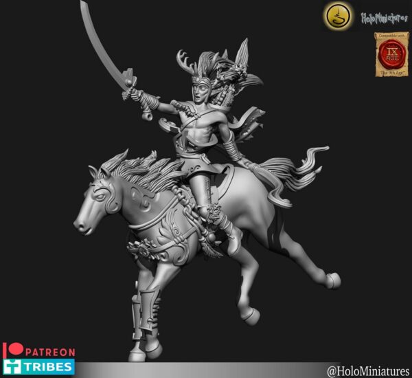 Wood Elves Heat Hunters 3D Miniature HoloMiniature - Image 4