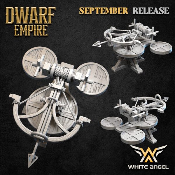 Dwarf Crossbow 3D Miniature White Angel - Image 3