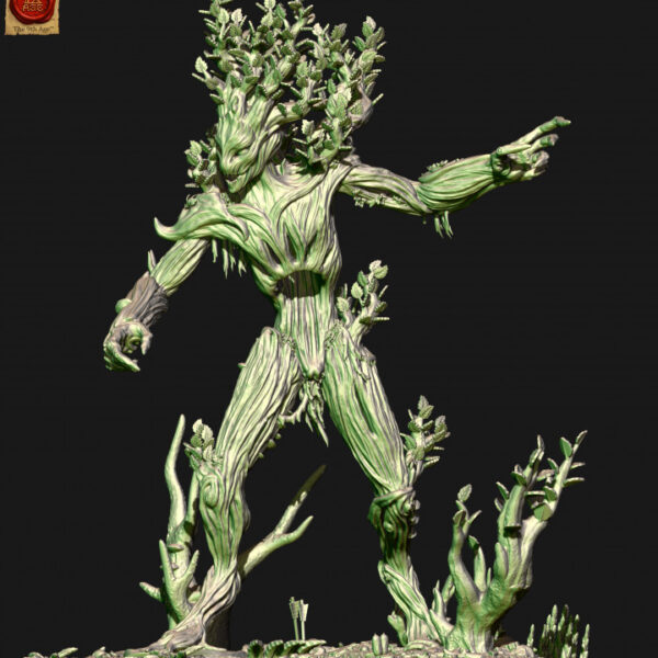 Wood Elf Treeman 3D Miniature HoloMiniatures - Image 2