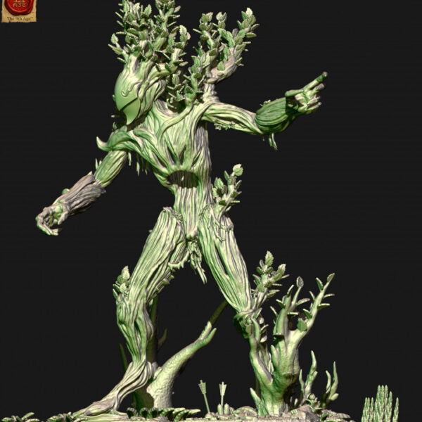 Wood Elf Treeman 3D Miniature HoloMiniatures - Image 3