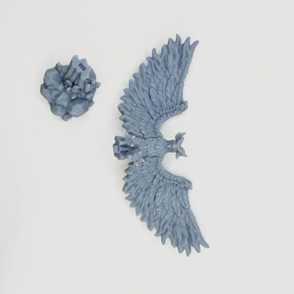 Eternal Fire Phoenix 3D Miniature White Angel - Image 2