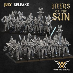 Imperial Lion Warriors 3D Miniature White Angel