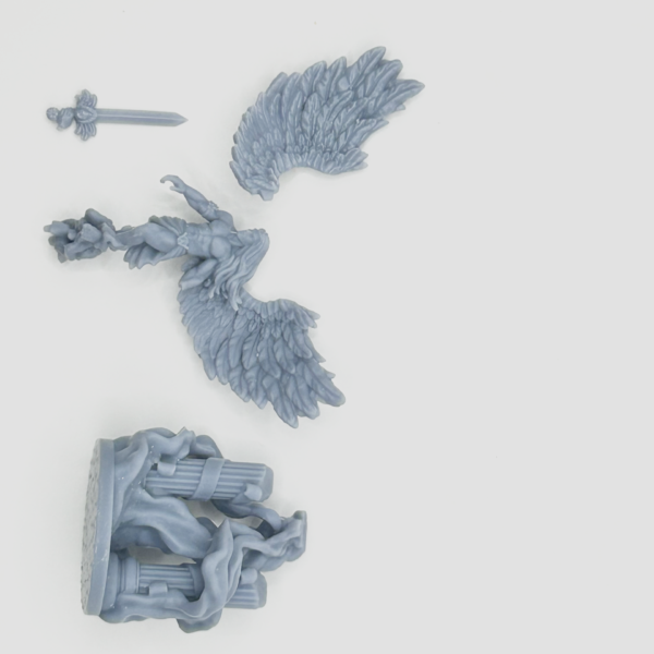 White Archangel 3D Miniature White Angel - Image 3
