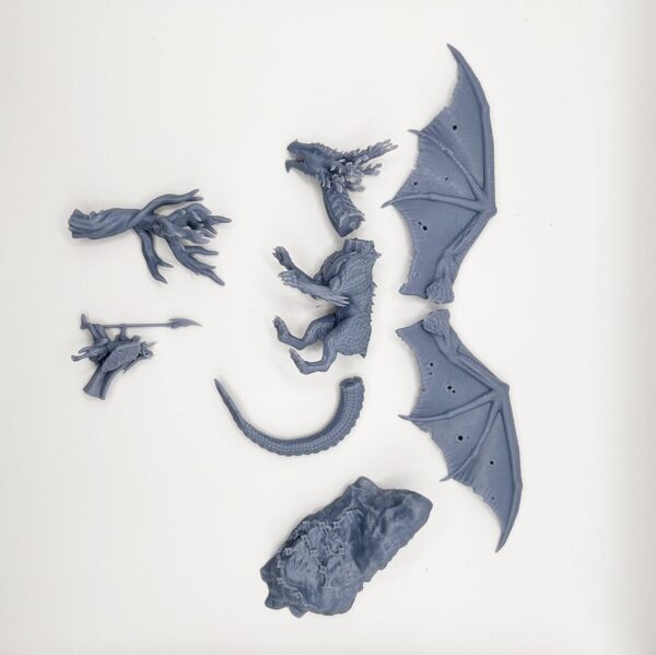 Wood Elves Lord Or Mage On Forest Dragon 3D Miniature HoloMiniatures - Image 6