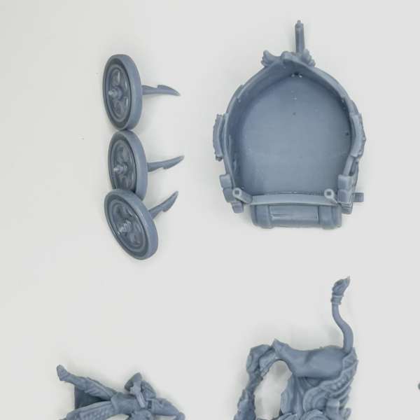 Chariot of Lions 3D Miniature White Angel - Image 7